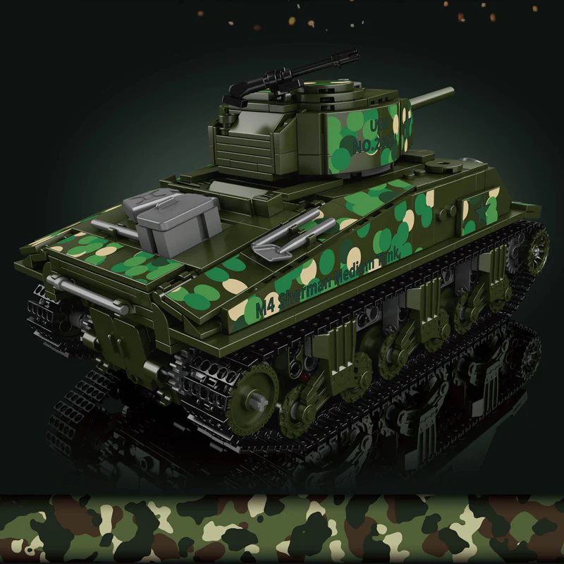 Mouldking 20024 Sherman Tank Dynamic with PF - Image 2