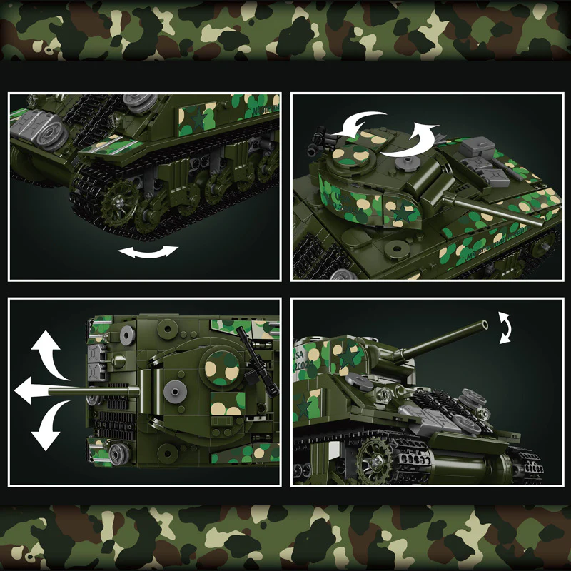 Mouldking 20024 Sherman Tank Dynamic with PF - Image 4