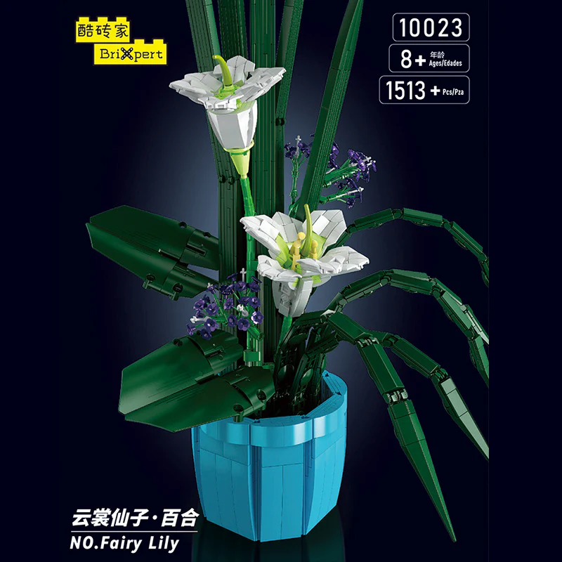 Mouldking Flower World 10023 Fairy Lily 10024 Birds Of Paradise 10025 Eternal Butterfly - Image 2