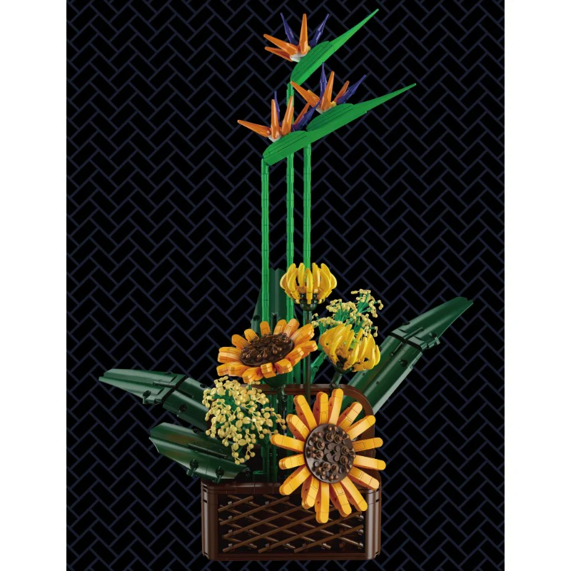 Mouldking Flower World 10023 Fairy Lily 10024 Birds Of Paradise 10025 Eternal Butterfly - Image 8