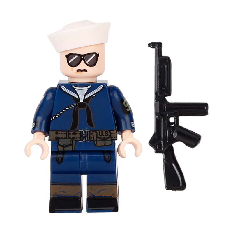 MT007-MT010 World War II US Navy soldiers Minifigures - Image 5