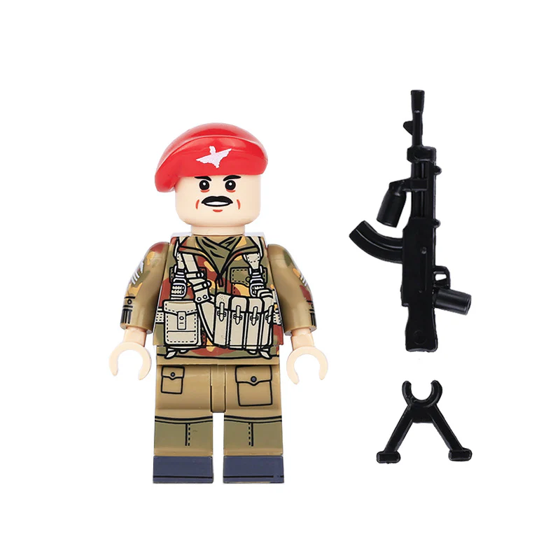 MT32-35 World War II British military camouflage airborne soldier Minifigures - Image 4