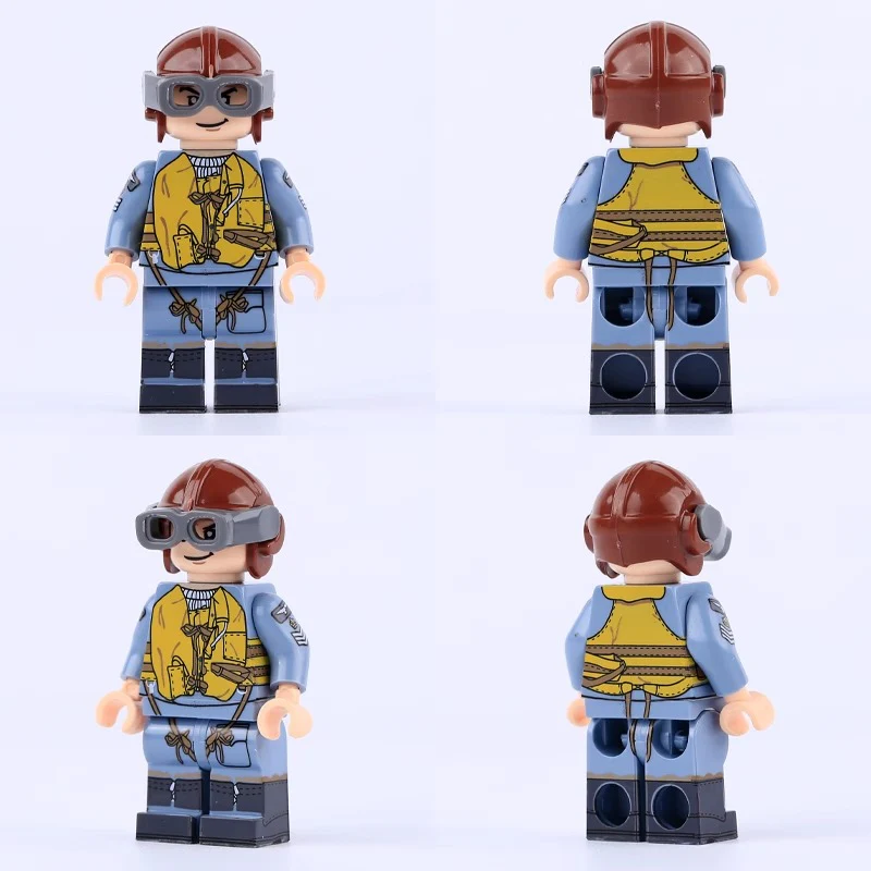 MT36-39 World War II military German, American, British and French naval submarine soldiers Minifigures - Image 7
