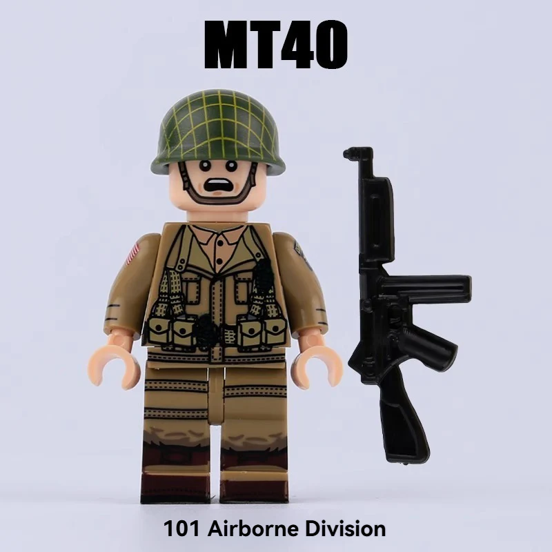 MT40-43 WWII American, French and German soldiers Air Force Minifigures - Image 2