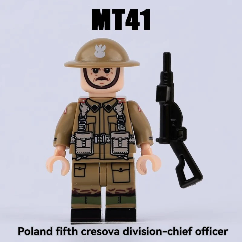 MT40-43 WWII American, French and German soldiers Air Force Minifigures - Image 3