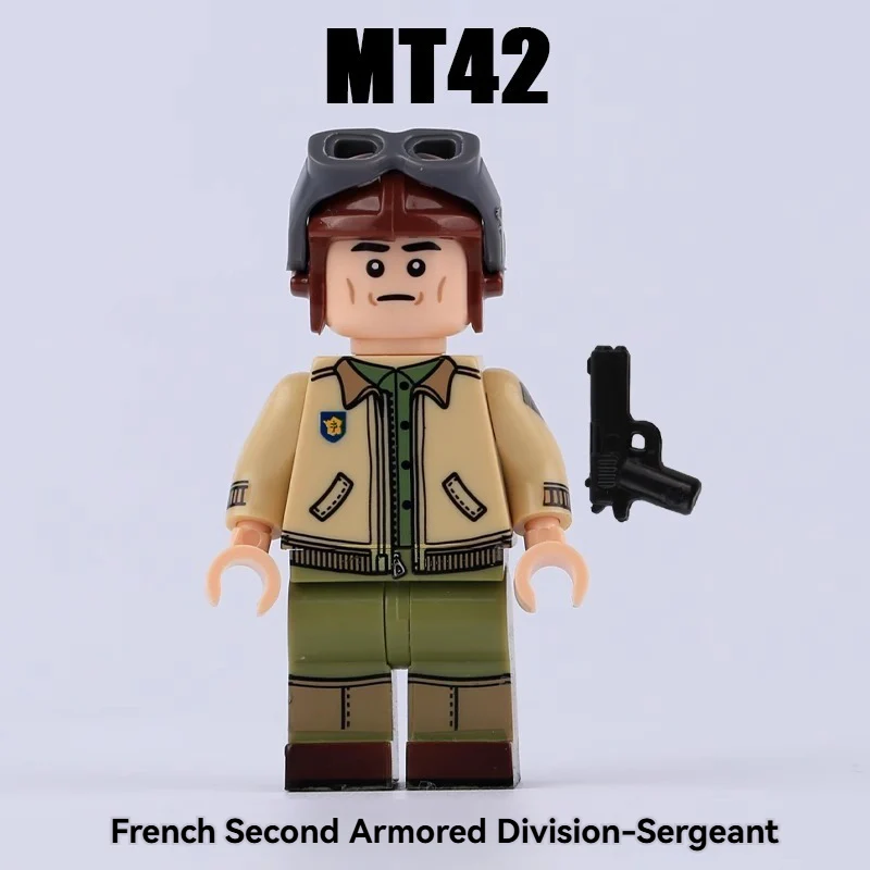 MT40-43 WWII American, French and German soldiers Air Force Minifigures - Image 4