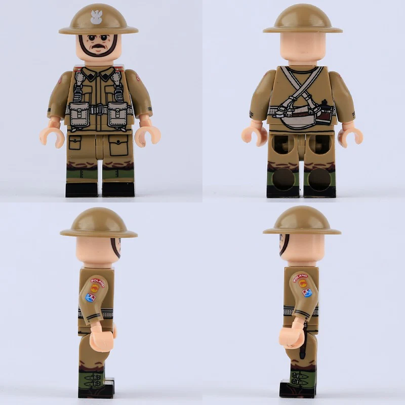 MT40-43 WWII American, French and German soldiers Air Force Minifigures - Image 8