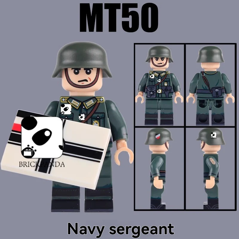 MT48-MT51 World War II Maritime War German Character Minifigures - Image 8