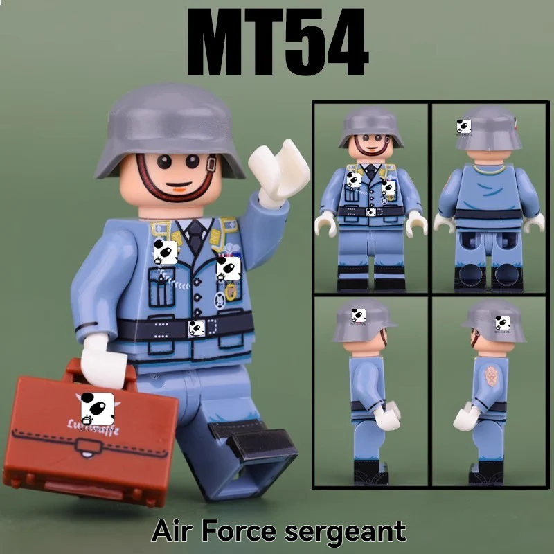 MT52-55 World War II Army Mountain Hunter Corporal, Medic Soldier Minifigures - Image 5