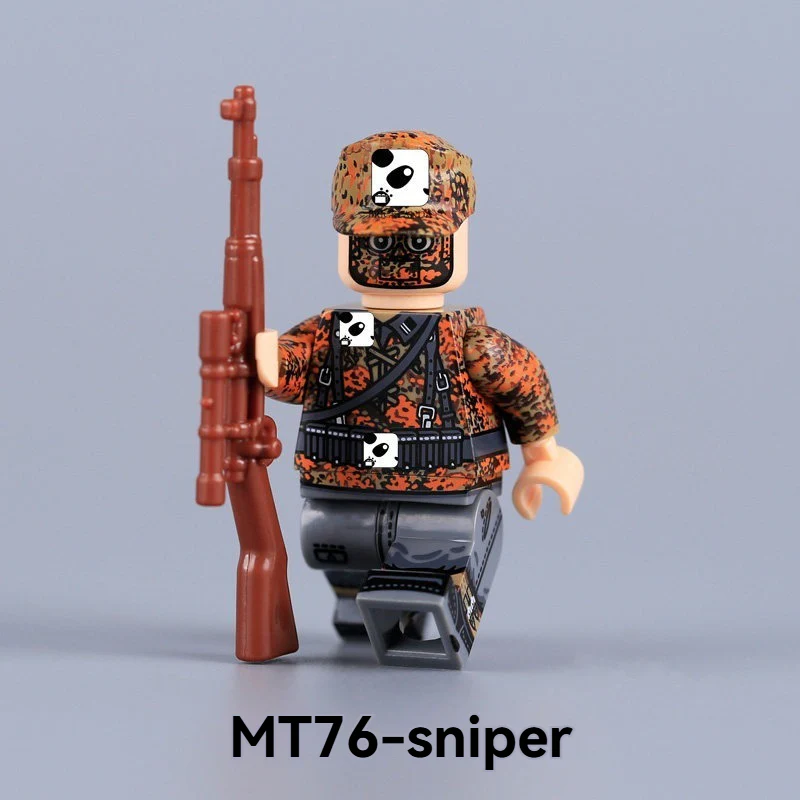 MT72-MT77 Autumn Oak Camouflage Soldiers Minifigures - Image 6