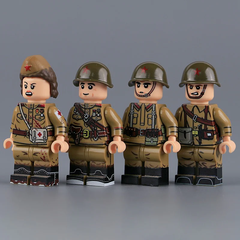 MTUV011-14 Soviet military soldiers Minifigures - Image 2