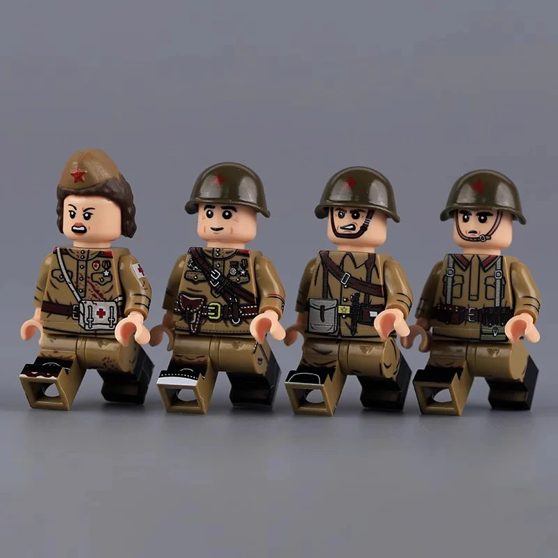 MTUV011-14 Soviet military soldiers Minifigures - Image 4