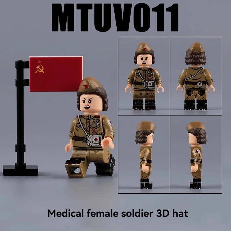 MTUV011-14 Soviet military soldiers Minifigures - Image 6