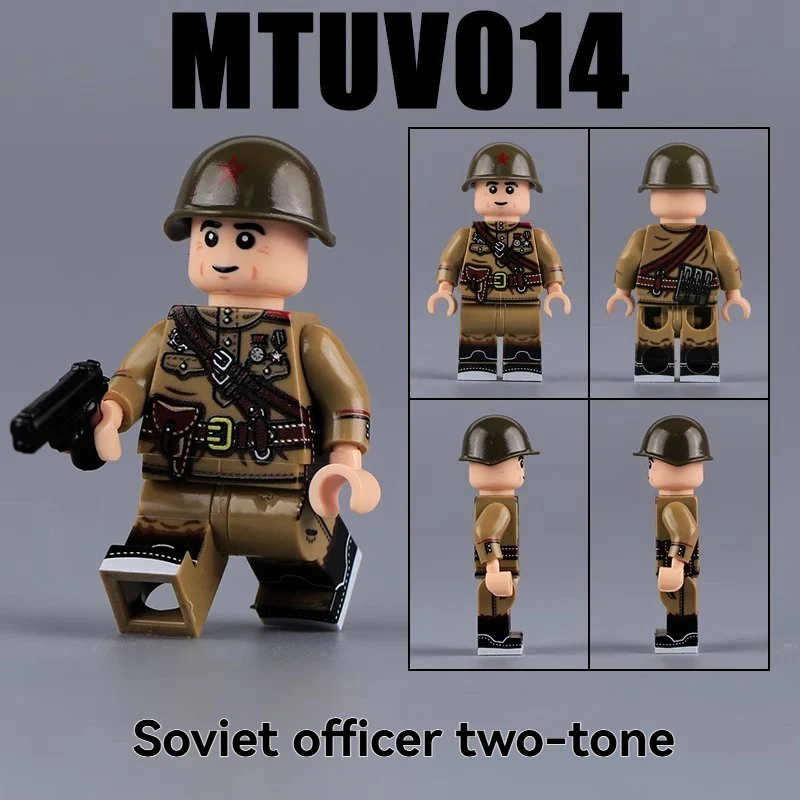 MTUV011-14 Soviet military soldiers Minifigures - Image 9