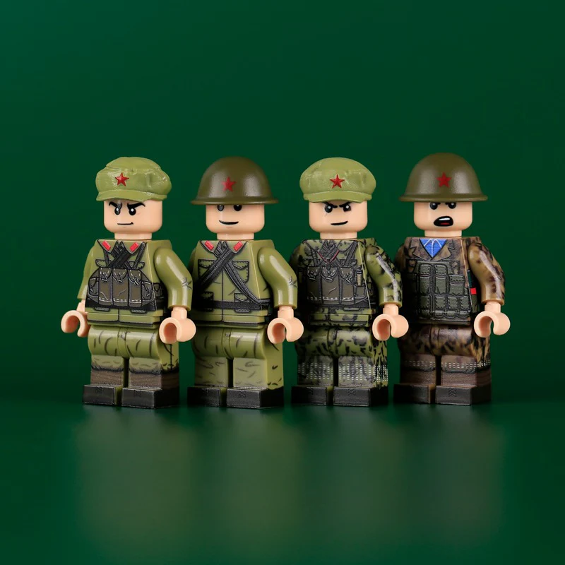 MTUV028-031 Southern Xinjiang Guardians frontier guard Minifigures - Image 2