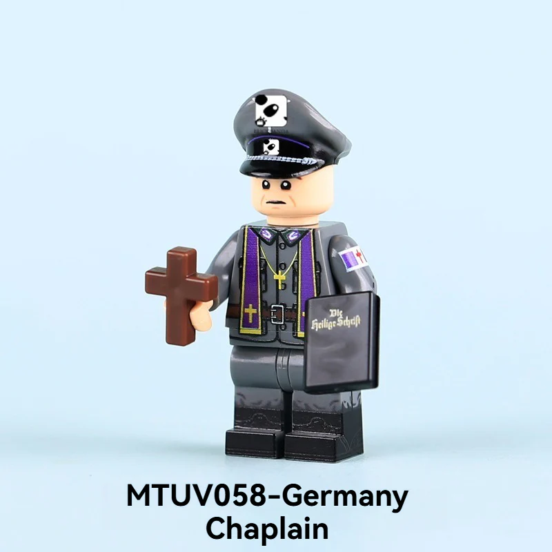 MTUV058-062 World War II Chaplain soldier Minifigures - Image 3