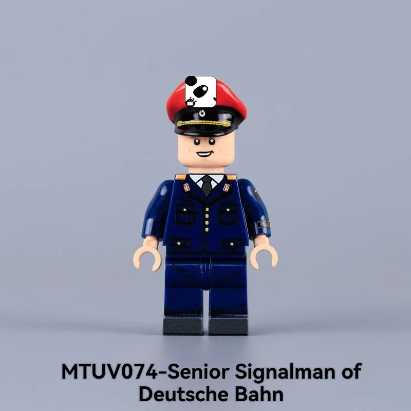 MTUV071-074 World War II historical military minifigures, firefighters, railway engineers - Image 7