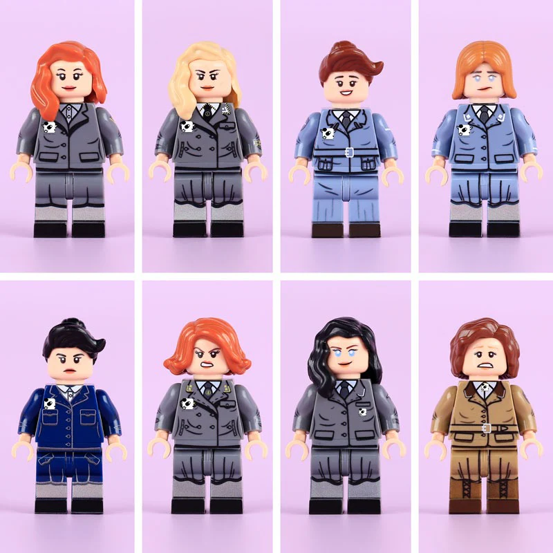MTUV082-089 WWII Navy and Air Force Girl Soldiers Minifigures - Image 2
