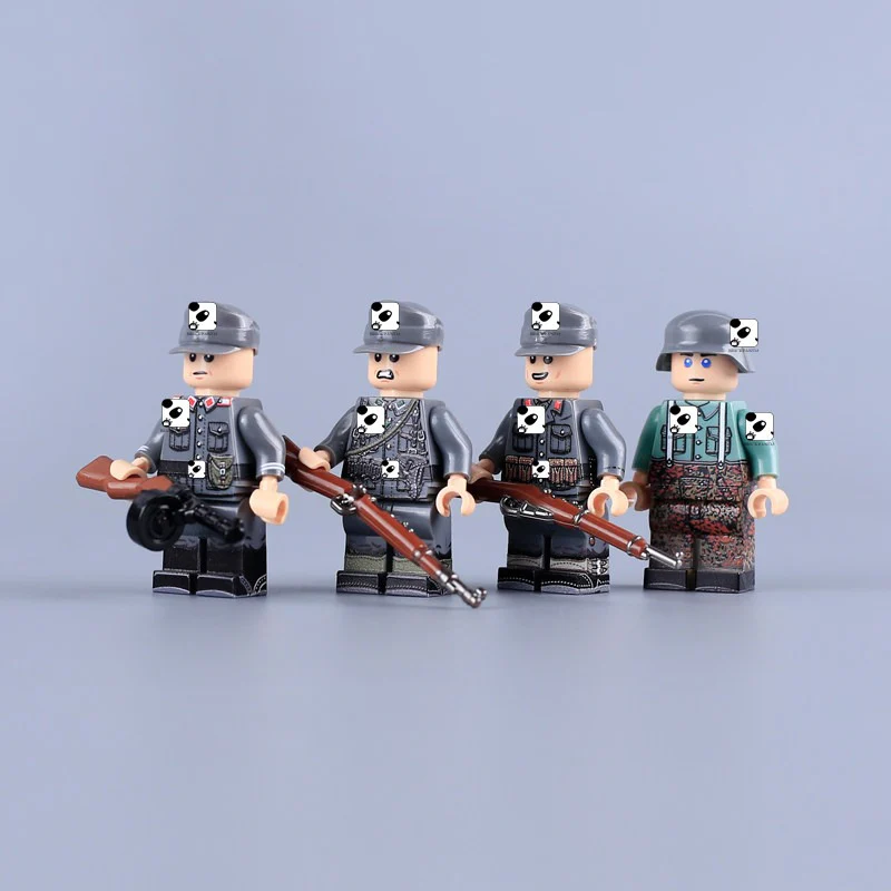 MTUV119-MTUV122 World War II foreign legion soldiers Minifigures - Image 2