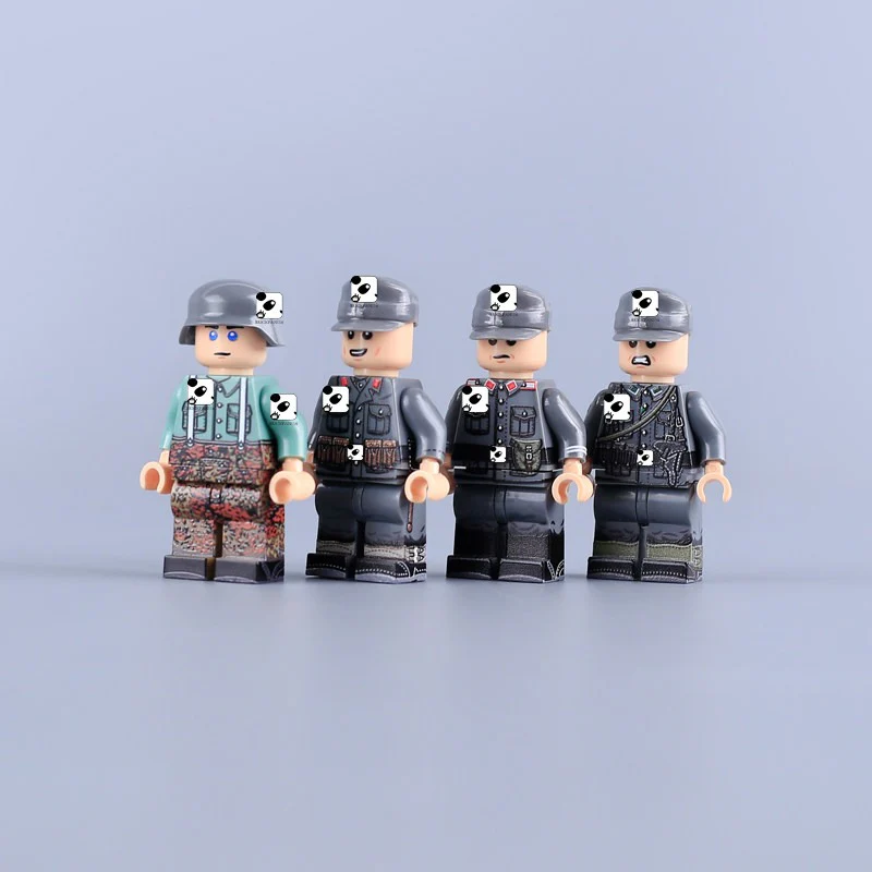 MTUV119-MTUV122 World War II foreign legion soldiers Minifigures - Image 3