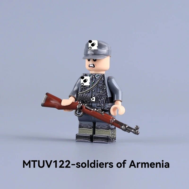 MTUV119-MTUV122 World War II foreign legion soldiers Minifigures - Image 8