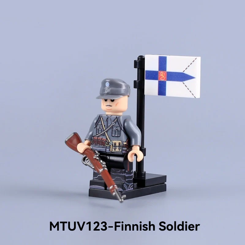 MTUV123-MTUV126 World War II foreign legion soldiers Minifigures - Image 3