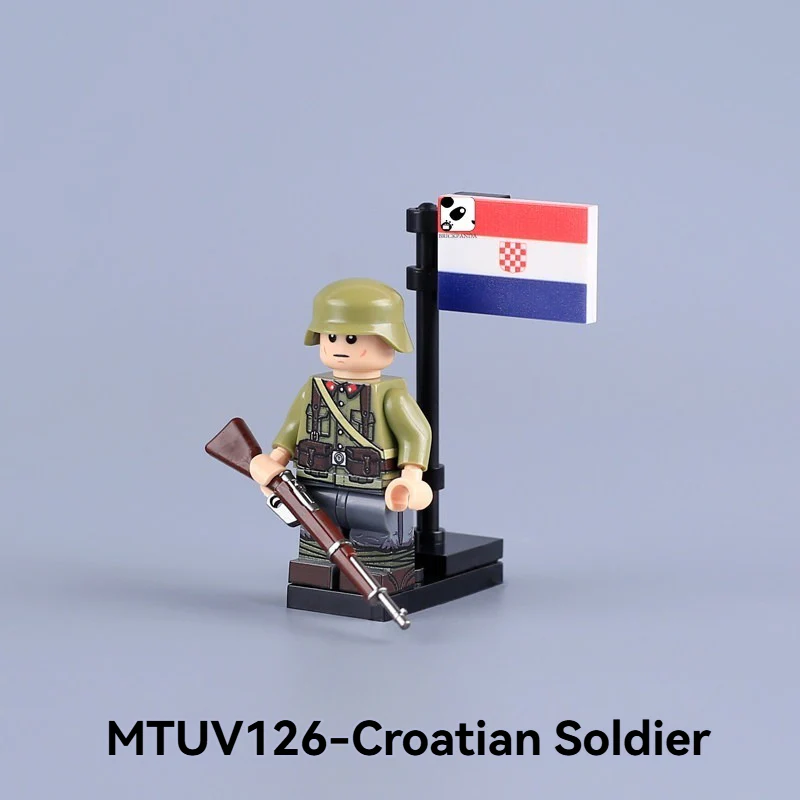 MTUV123-MTUV126 World War II foreign legion soldiers Minifigures - Image 6
