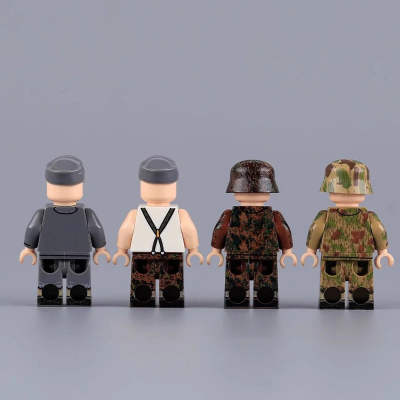 MTZ004-007 WWII German Soldier Camouflage Warrior Minifigures - Image 2