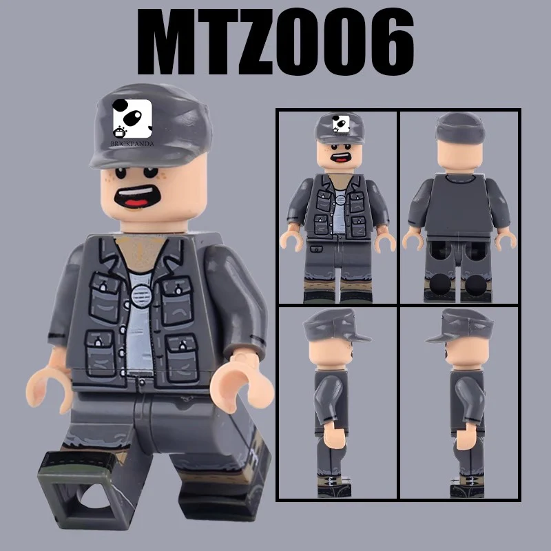 MTZ004-007 WWII German Soldier Camouflage Warrior Minifigures - Image 5