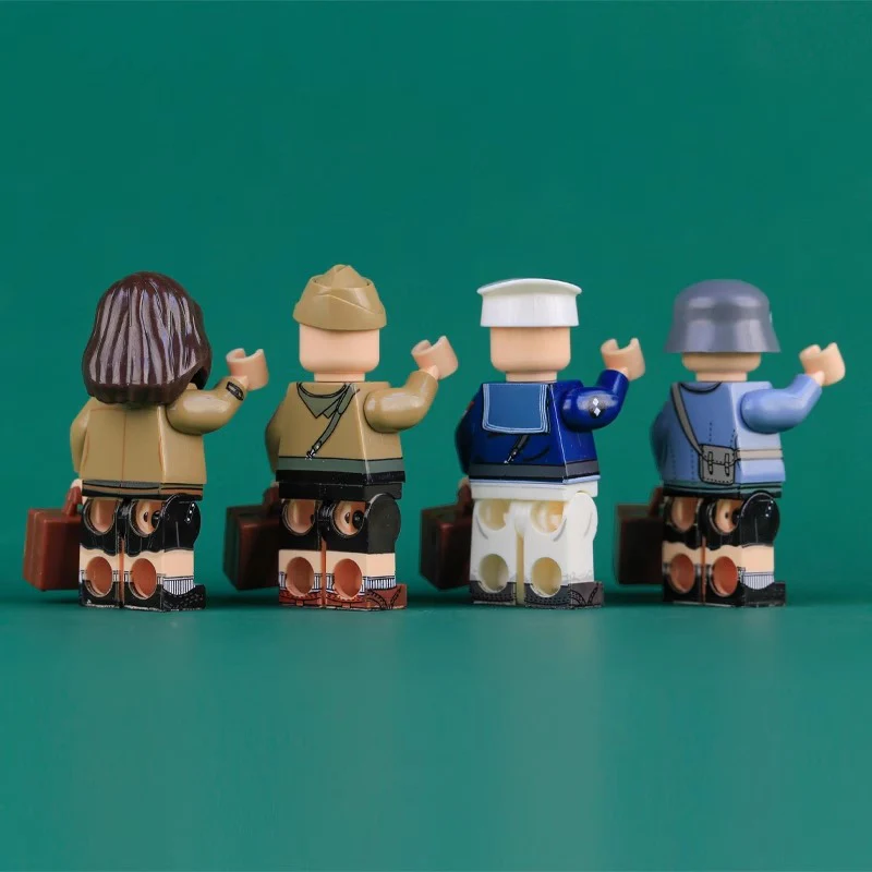 MTZ008-011 World War II Navy Young Soldiers, Militia Maiden Minifigures - Image 2