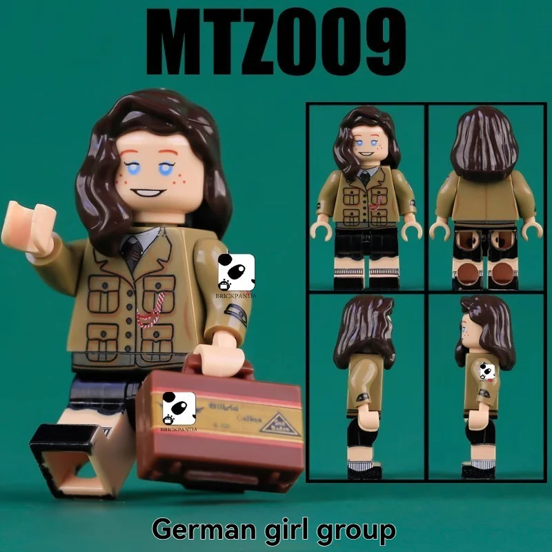 MTZ008-011 World War II Navy Young Soldiers, Militia Maiden Minifigures - Image 4