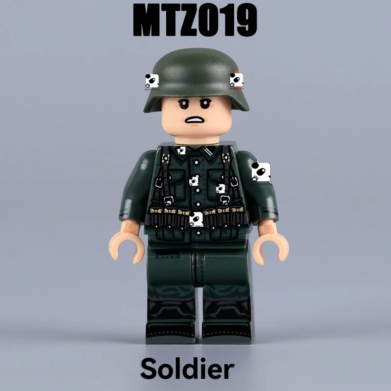 MTZ019-022 World War II military police soldier Minifigures - Image 5
