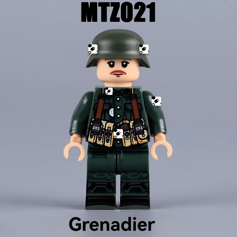 MTZ019-022 World War II military police soldier Minifigures - Image 7