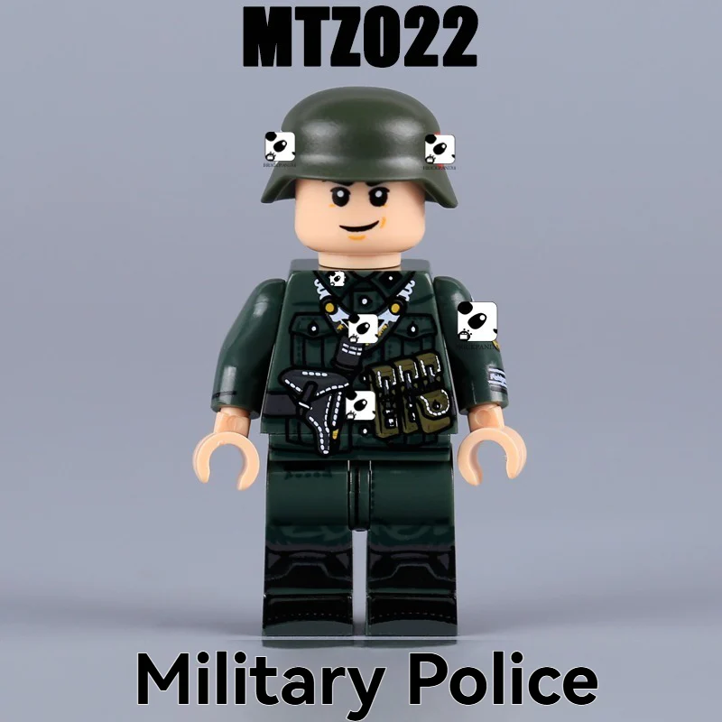 MTZ019-022 World War II military police soldier Minifigures - Image 8