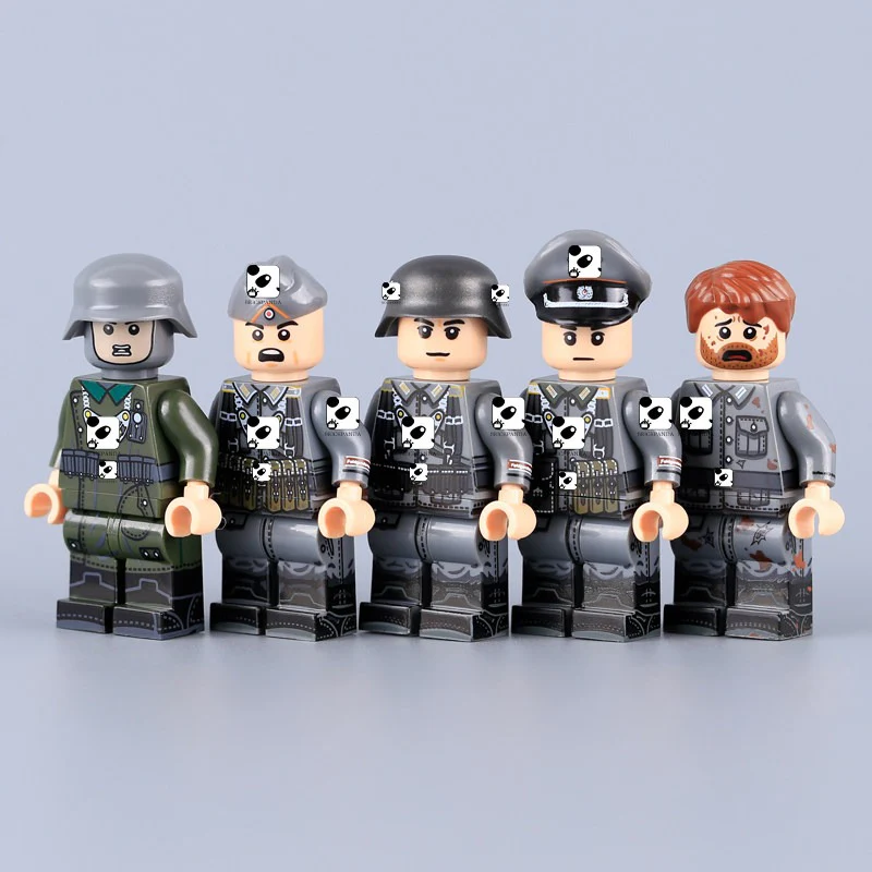 MTZ031-034 World War II Soldiers' Gendarme Minifigures - Image 2