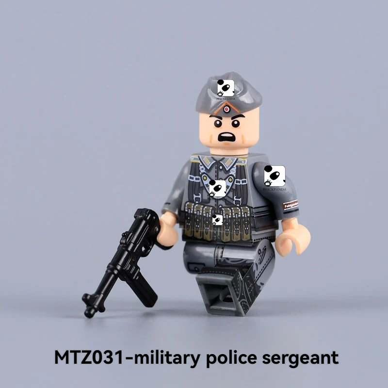 MTZ031-034 World War II Soldiers' Gendarme Minifigures - Image 4