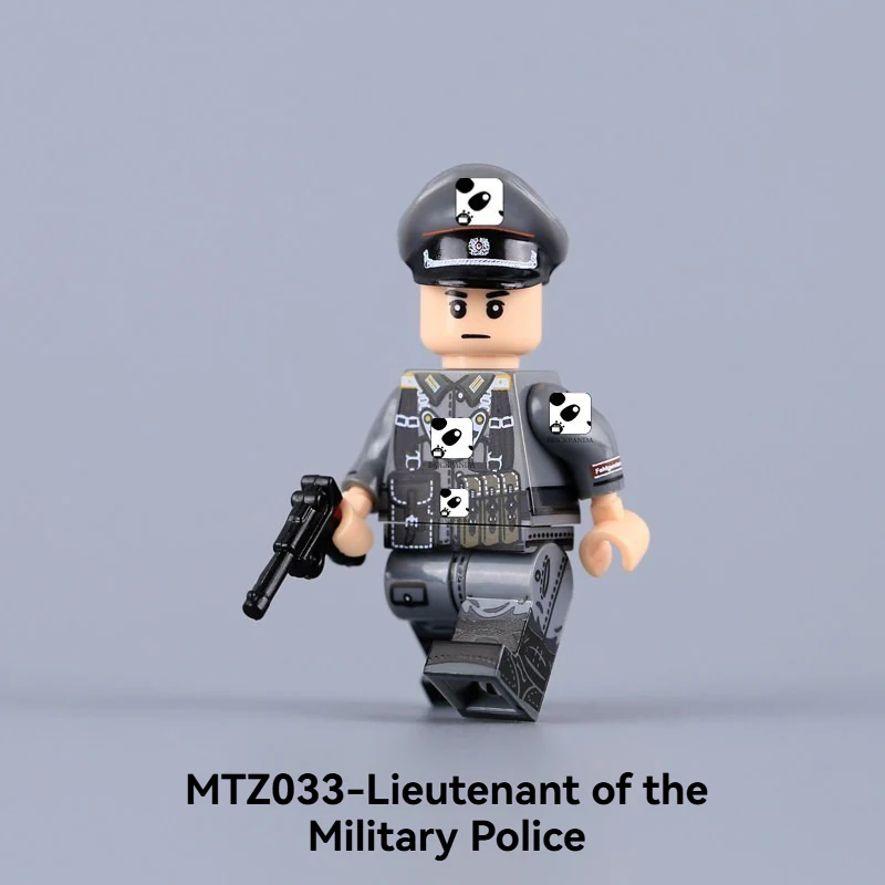 MTZ031-034 World War II Soldiers' Gendarme Minifigures - Image 6