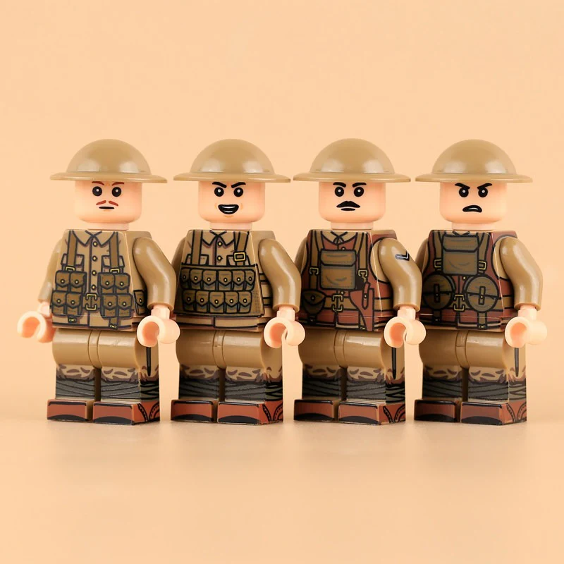 MTZ035-MTZ038 British Army in World War I Minifigures - Image 2