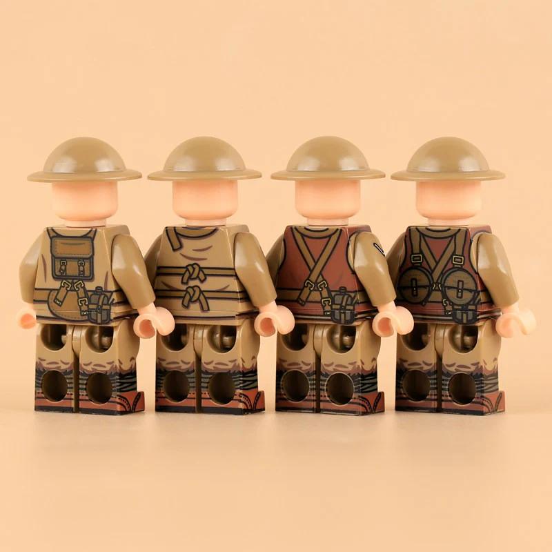 MTZ035-MTZ038 British Army in World War I Minifigures - Image 3