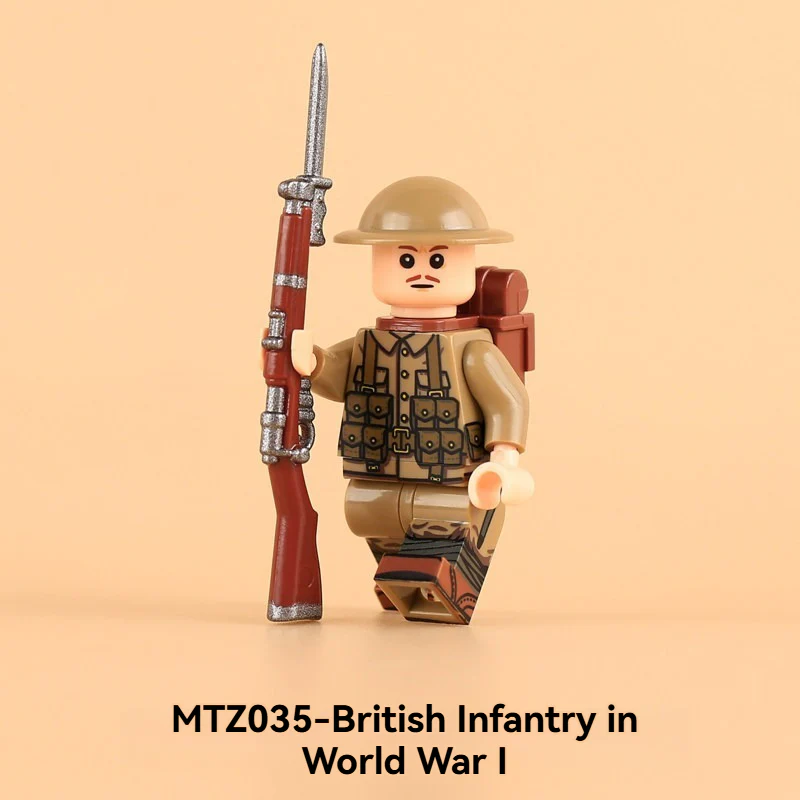 MTZ035-MTZ038 British Army in World War I Minifigures - Image 4