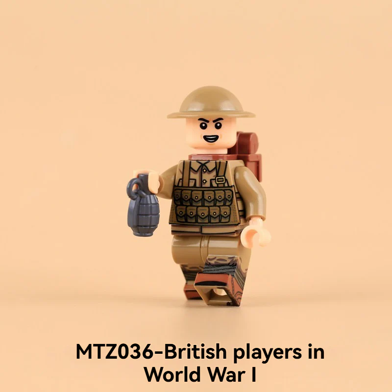 MTZ035-MTZ038 British Army in World War I Minifigures - Image 5