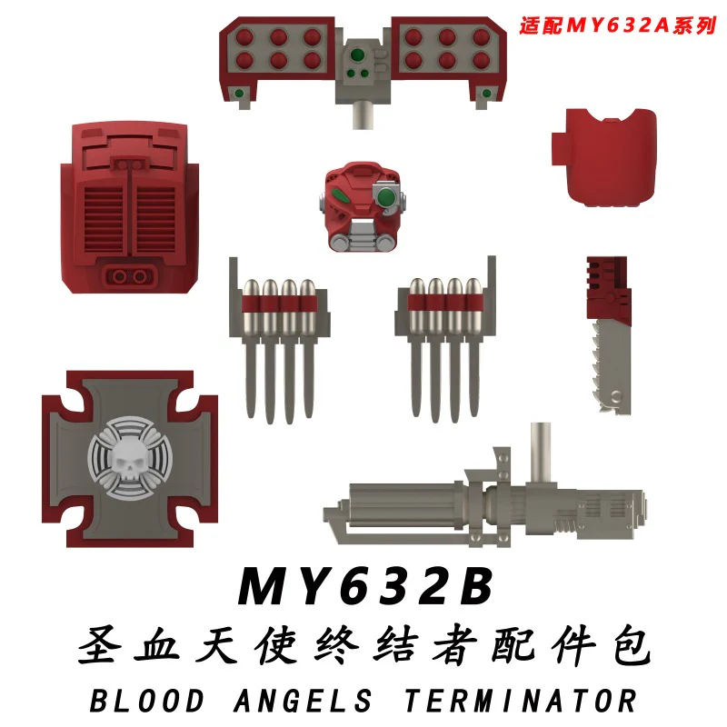 MY631A-635A MY631B-635B Warhammer 40,000 Terminator Minifigures - Image 13