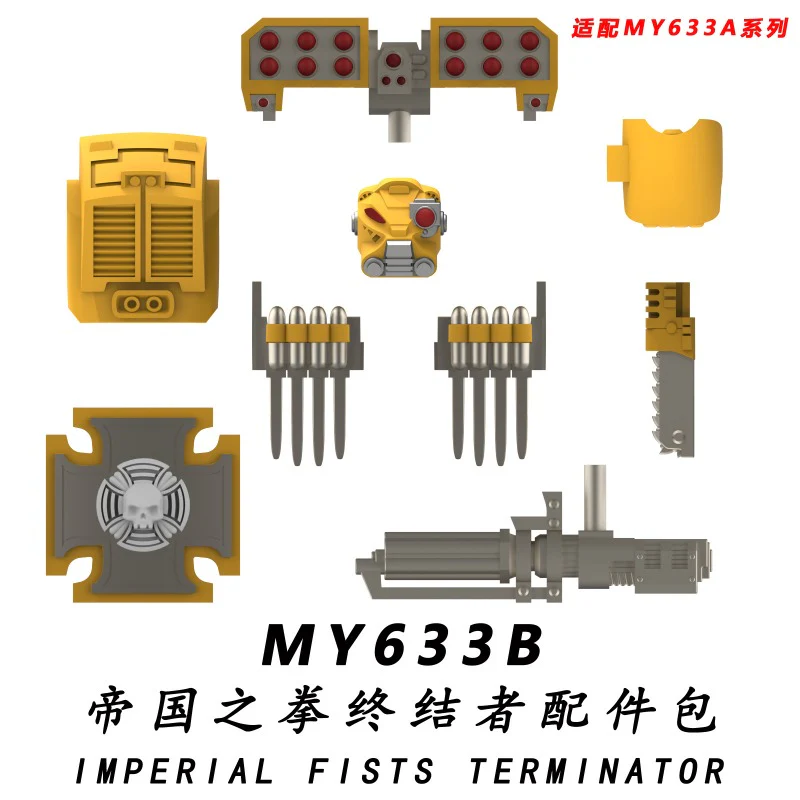 MY631A-635A MY631B-635B Warhammer 40,000 Terminator Minifigures - Image 14