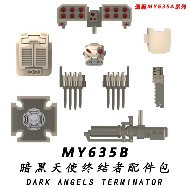 MY631A-635A MY631B-635B Warhammer 40,000 Terminator Minifigures - Image 16