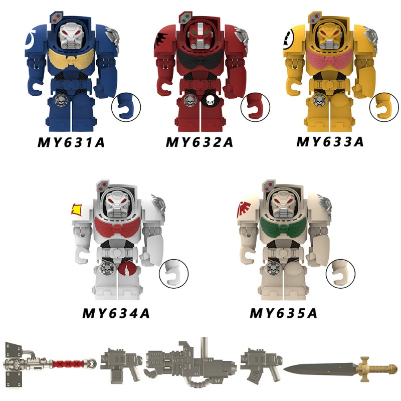 MY631A-635A MY631B-635B Warhammer 40,000 Terminator Minifigures - Image 17