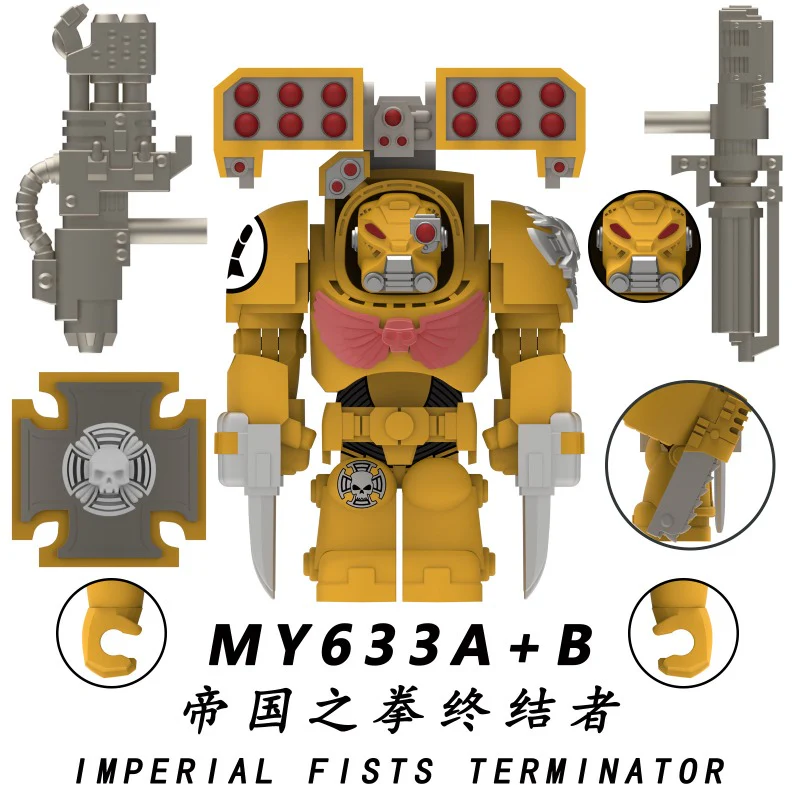 MY631A-635A MY631B-635B Warhammer 40,000 Terminator Minifigures - Image 4