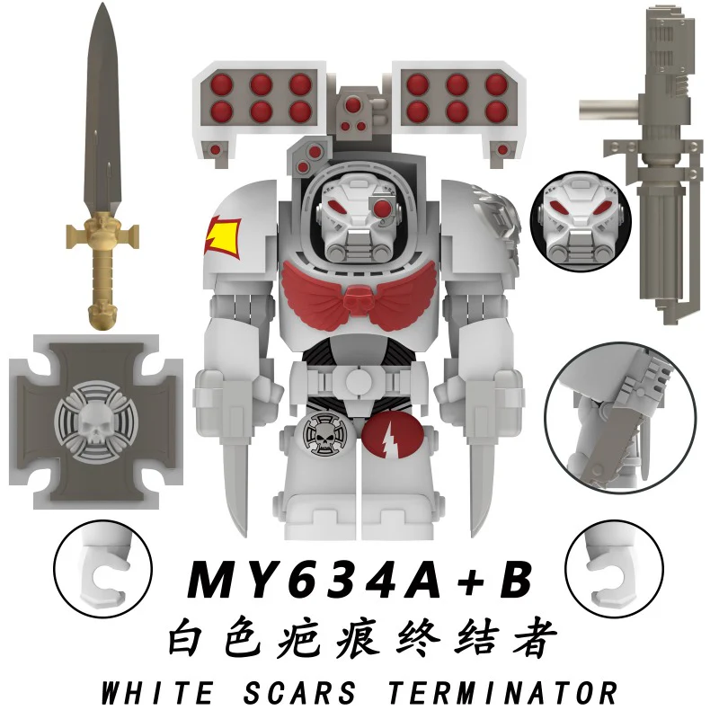 MY631A-635A MY631B-635B Warhammer 40,000 Terminator Minifigures - Image 5