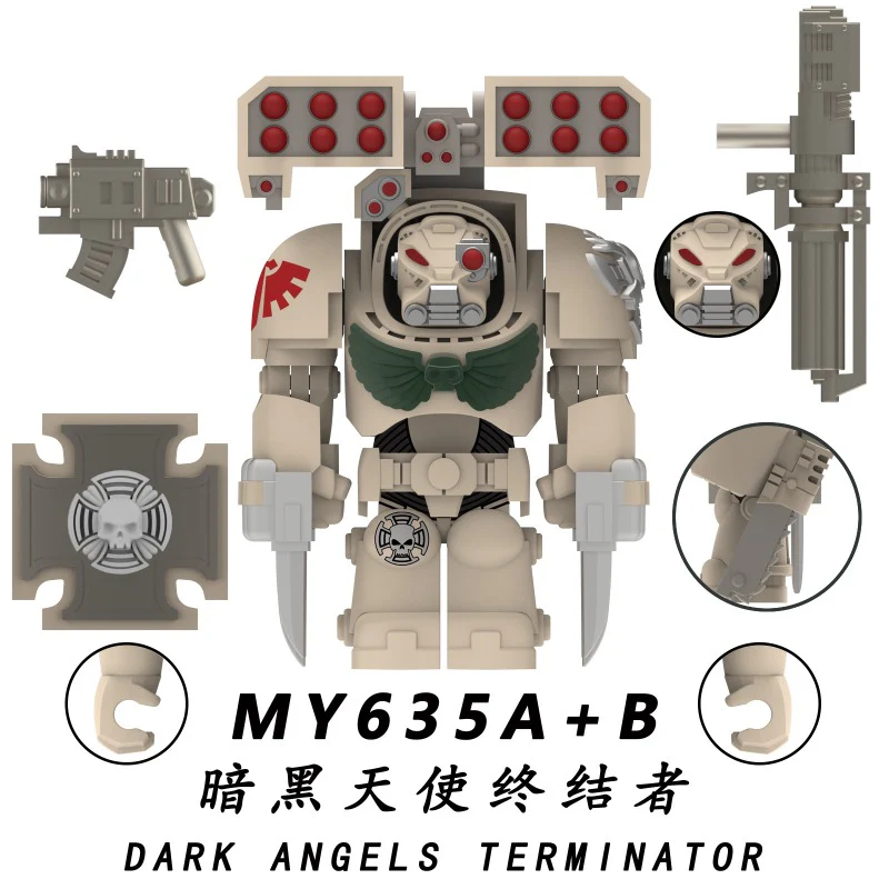 MY631A-635A MY631B-635B Warhammer 40,000 Terminator Minifigures - Image 6