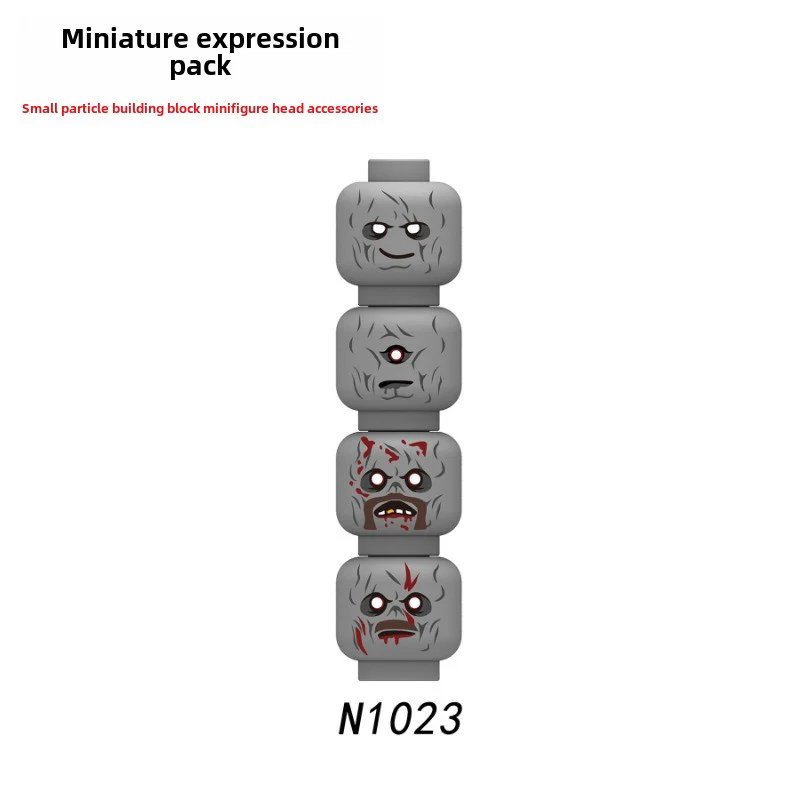 N1018-1028 Zombie head expression parts minifigure - Image 7