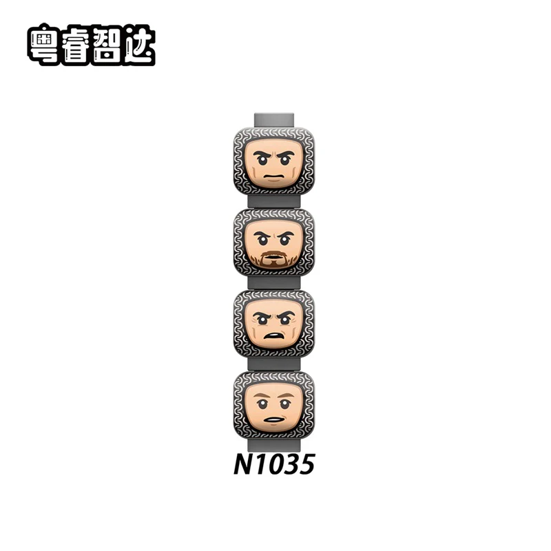 N1033-1038 Human Head Expression Parts Minifigures - Image 4